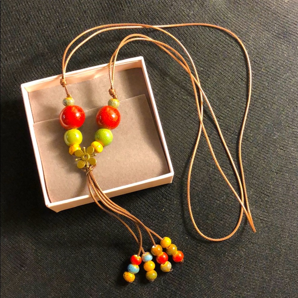 Sweater necklace